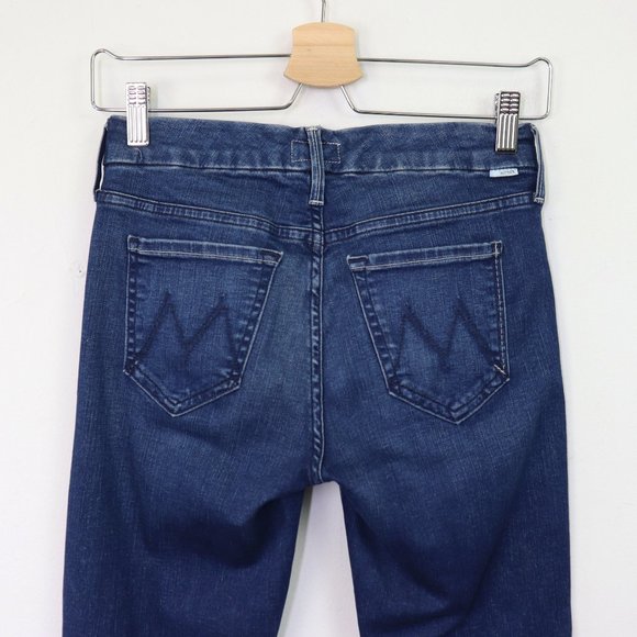 Mother The Looker Ankle Fray Jeans Skinny Super Stretch Denim Fast Times Wash 24 - Picture 11 of 11